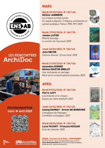 Affiche+QR_code_ArchiDoc_prog_mars_avril_2026_centre_de_doc_ENSAB